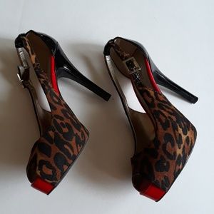 Really cute animal print heels
